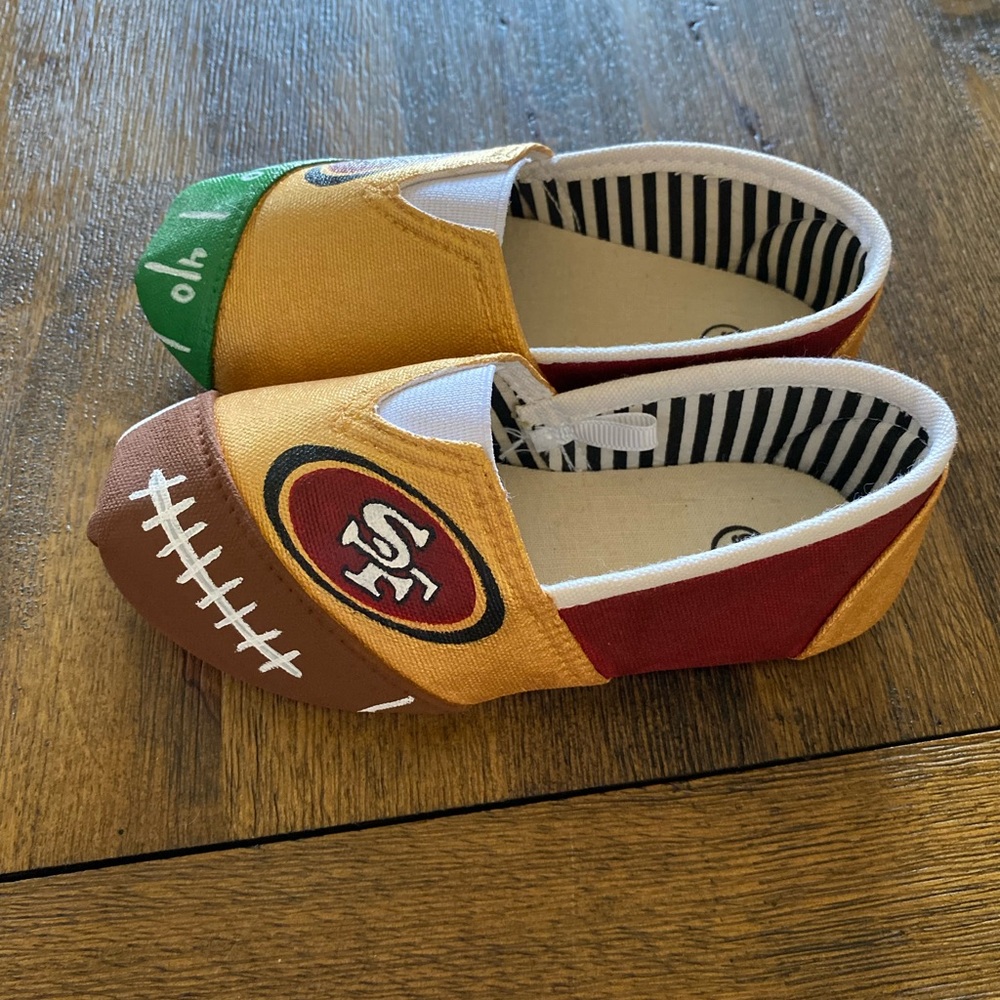 49ers Hand Painted Shoes